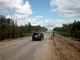 Причиной размыва трассы Тюмень – Ханты-Мансийск стали проливные дожди