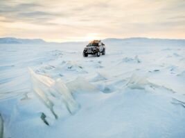 Новый рекорд России- впервые легковой автомобиль добрался до самой северной точки Евразии